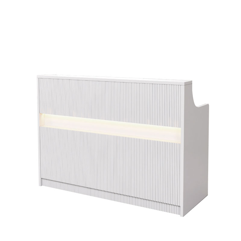 中豫鑫泽ZYXZ5041853 吧台收银台烤漆小型柜台简约现代商用吧台桌公司前台接待台 1.2米