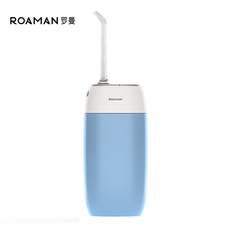 罗曼(ROAMAN)电动冲牙器MINI1蓝色 家用便携式水牙线 洗牙器3档 0.12L