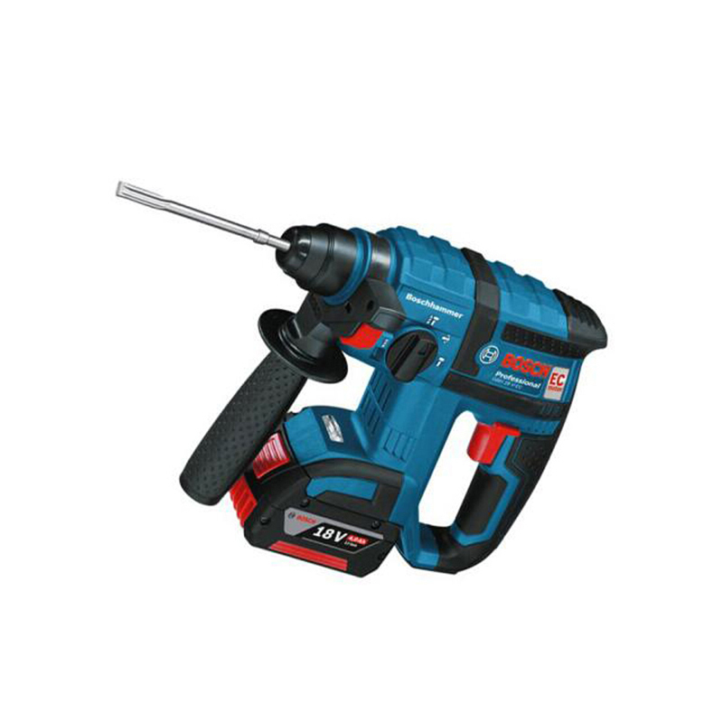 博世BOSCH GBH180电锤(含2电1充18V/4.0Ah)加GWS180双电闪充角磨机100mm裸机