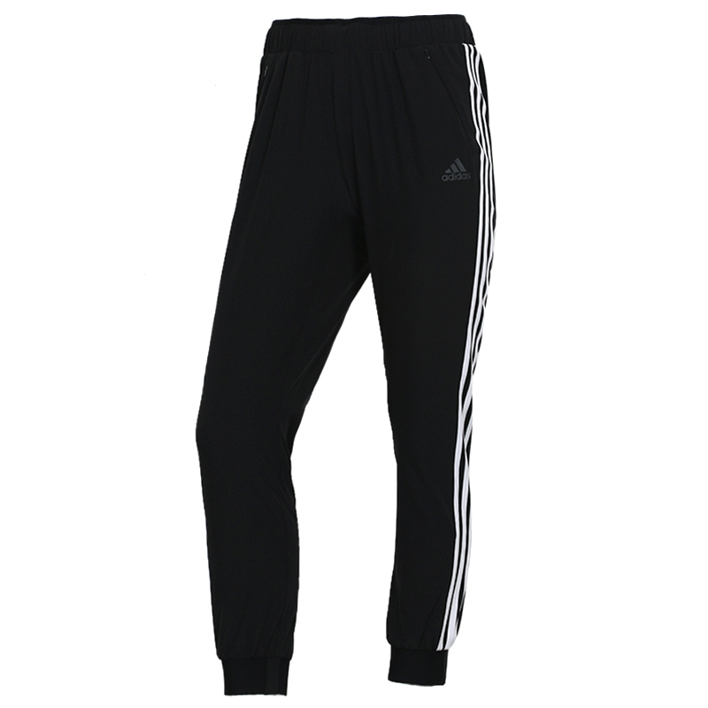 阿迪达斯 (adidas)女裤运动裤新款跑步针织透气休闲裤修身束脚卫裤长裤 DY8696 ZP