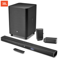JBL BAR5.1电视回音壁音响家庭影院5.1声道套装音箱客厅无线环绕Soundbar条形蓝牙低音炮 黑色