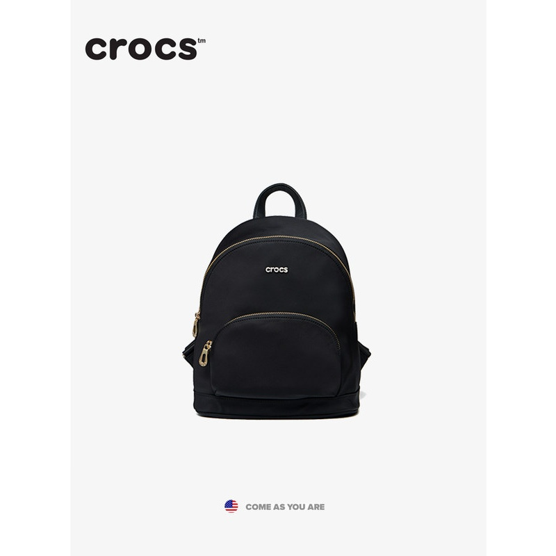 美国卡骆驰时尚女包crocs网红小黑包双肩包女2019迷你小号尼龙背包