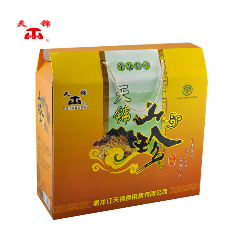 天锦 小房子礼包8袋装1200g 有机食用菌菇 山珍礼盒 干货菌菇 东北山珍特产 送礼佳品