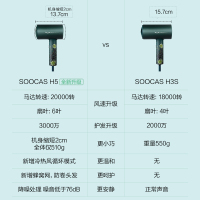 素士(SOOCAS)吹风机 恒温护发负离子速干电吹风1800W大功率家用吹风筒H5梵高绿礼盒版