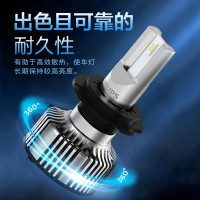 飞利浦(PHILIPS)星耀光第二代 汽车LED大灯 H4 LED汽车车灯 无损安装远光灯近光灯 6500K时尚白光