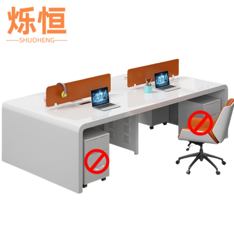 烁恒 办公桌 四人位 套高清大图