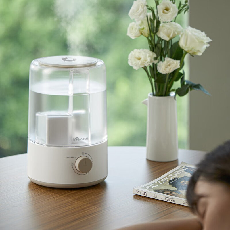 小熊bear加湿器家用空气加湿机卧室3l迷你增湿机桌面办公加湿器低噪