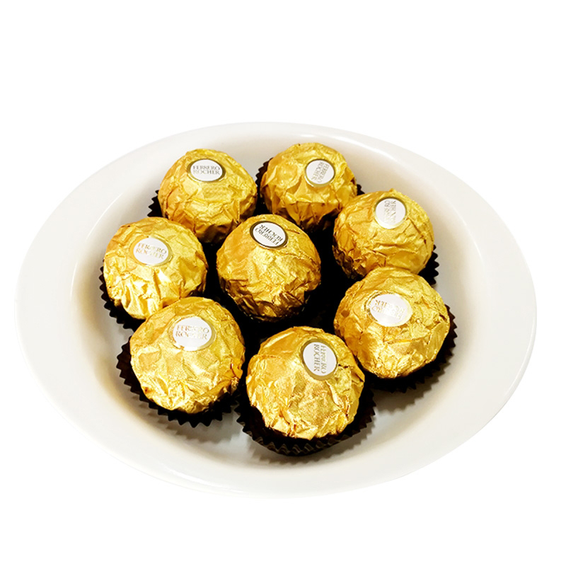 意大利进口 费列罗FERRERO ROCHER牛奶巧克力制品375g(30粒装)休闲零食T30礼盒装