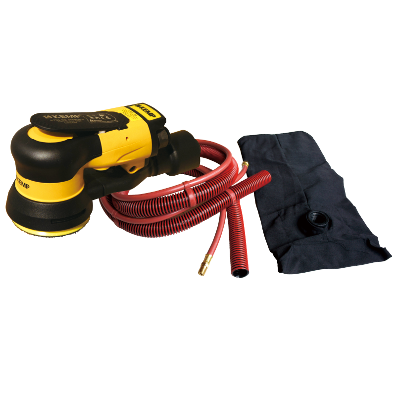 KEMP肯普3吋圆形偏心气动打磨机自带吸尘式A-FSG-O31-O50R120-S