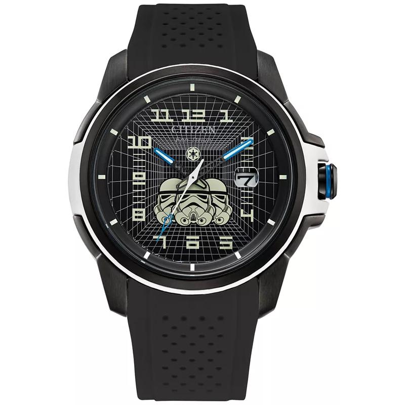 西铁城(CITIZEN)星战帝国风暴兵光动能防水男表44mm黑科技石英手表高清大图