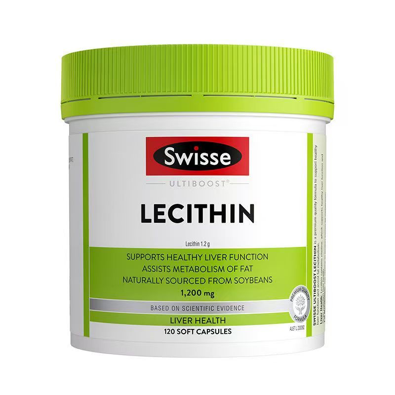 Swisse斯维诗大豆卵磷脂胶囊120粒呵护肝脏维持中老年身体健康高清大图