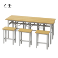 乙壬餐桌6人学校食堂小吃店快餐桌椅饭堂防火板桌1800*600*750【含椅】