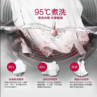 LG FR10PY4 10KG洗烘一体机 大容量全自动直驱变频滚筒洗衣机 蒸汽除菌婴儿洗 超薄智能烘干手洗 钛空银