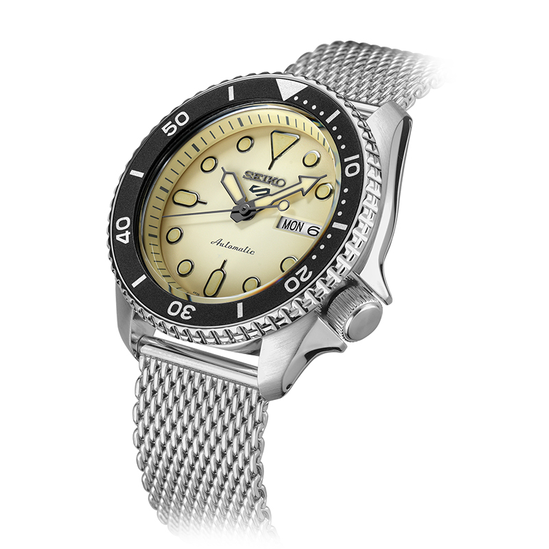 精工seiko手表新品新精工5号水鬼系列自动手动双日历日本机械表时尚