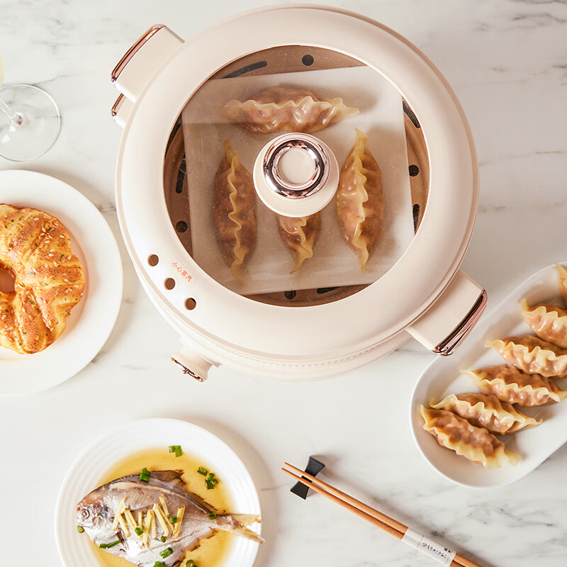 乐扣乐扣 电火锅(多用锅)白色1400W EJP1357WHT高清大图