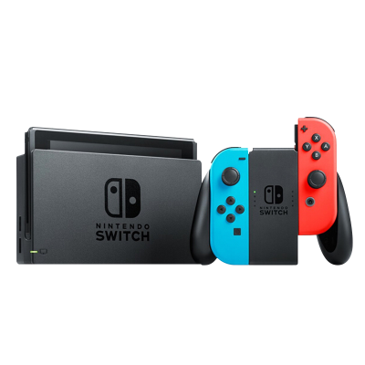 任天堂（Nintendo） Switch 掌上游戏32GB 便携Switch NDS 黑色主机红蓝手柄 日版