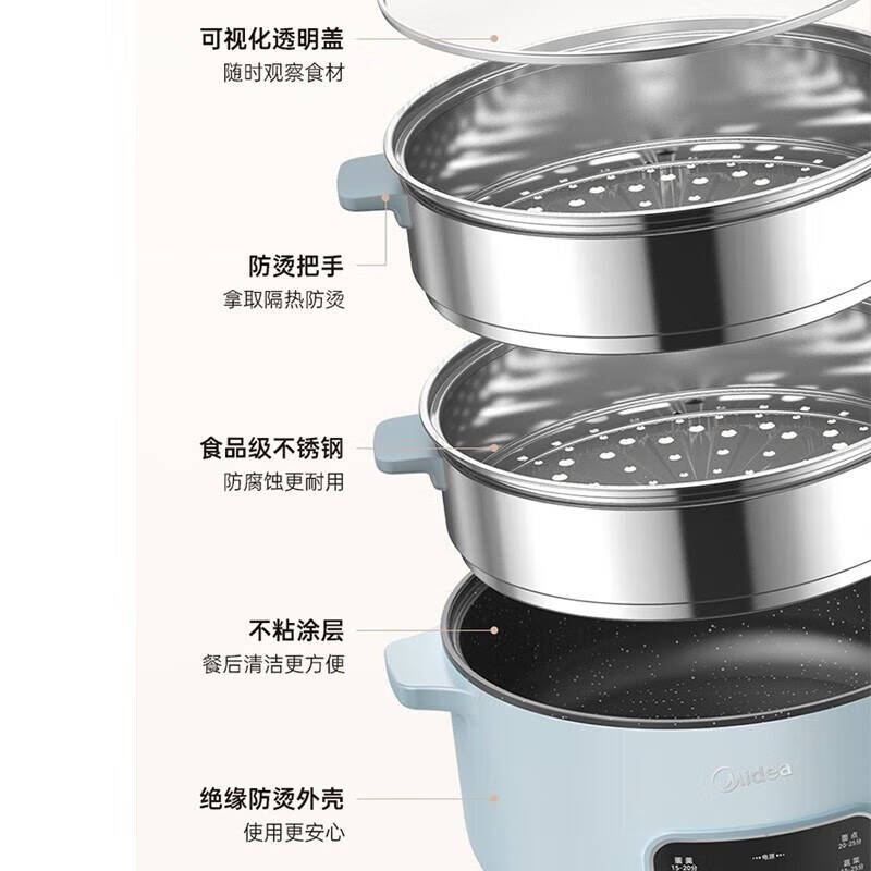 美的 电蒸锅 MZ-ZGE3002高清大图