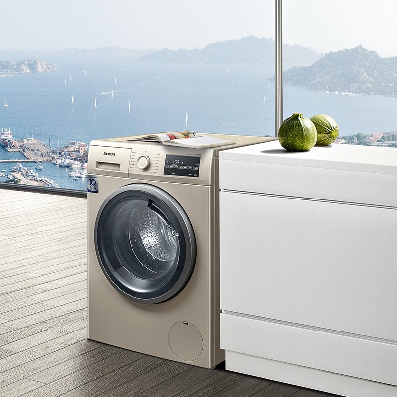 西门子(SIEMENS)XQG90-WN42A1X31W 9公斤滚筒洗衣机洗烘一体机 15分钟快洗 智能烘干高清大图