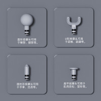 凯诗捷(KASJ)筋膜枪迷你便携经络按摩枪健身筋膜机颈膜枪肌肉放松器送男神女神节日生日礼物