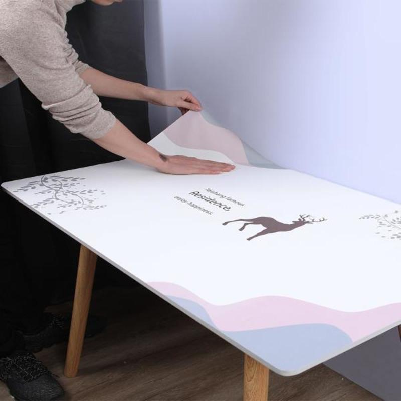 餐桌翻新贴纸防水自粘木桌面贴纸ins风防油防高温茶几贴纸桌布贴碧岚