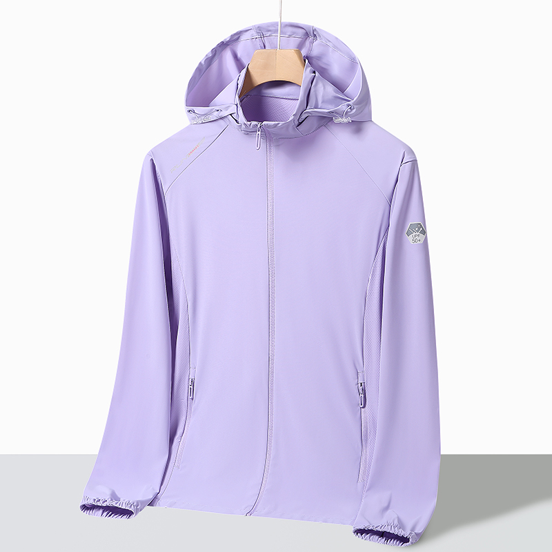 渔人船长夏季情侣款防晒衣男女轻薄透气弹力冰丝防紫外线休闲运动户外风衣外套高清大图