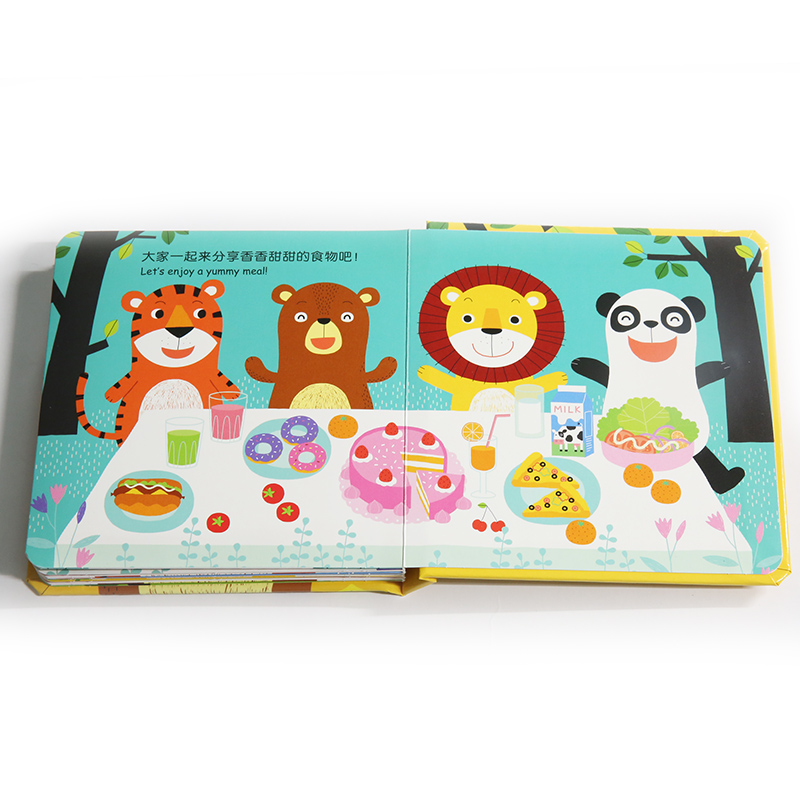 [全套4本]小脸变变变 [正版]邦臣小红花小脸变变变开心的小恐龙中英双语早教亲子绘本纸板书 幼儿童早教书启蒙认知撕不烂洞高清大图