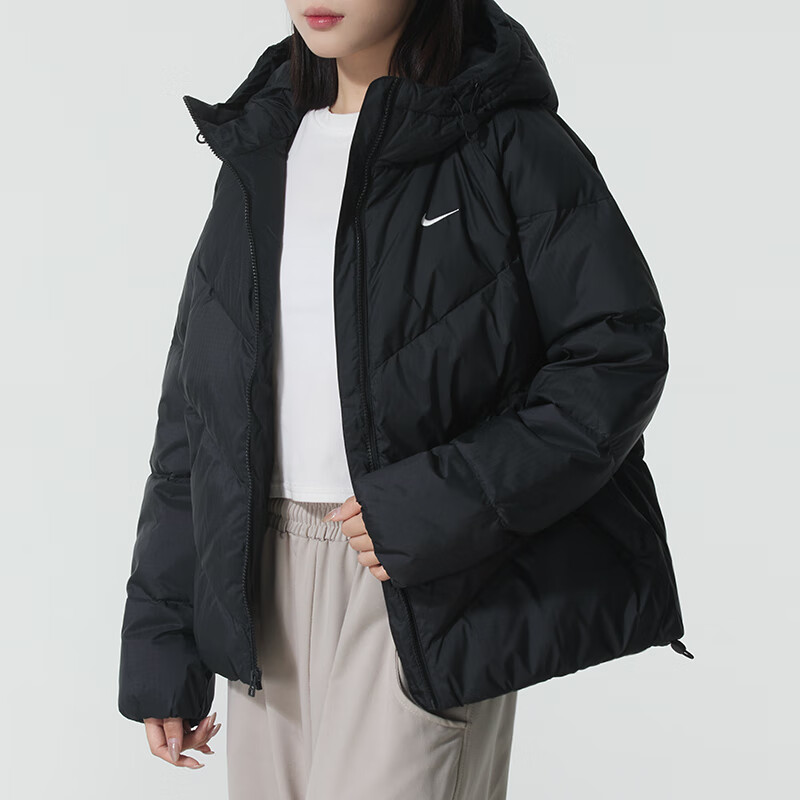 耐克(NIKE)羽绒服女装新款运动服保暖连帽上衣夹克外套HV5236-010 ZP高清大图