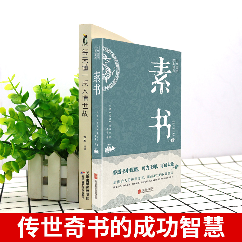 [正版]2册 素书全集+每天懂一点人情世故系列全集书籍白话文版商务应酬技巧学会说话的职场书为人处事完整版人际交往高清大图