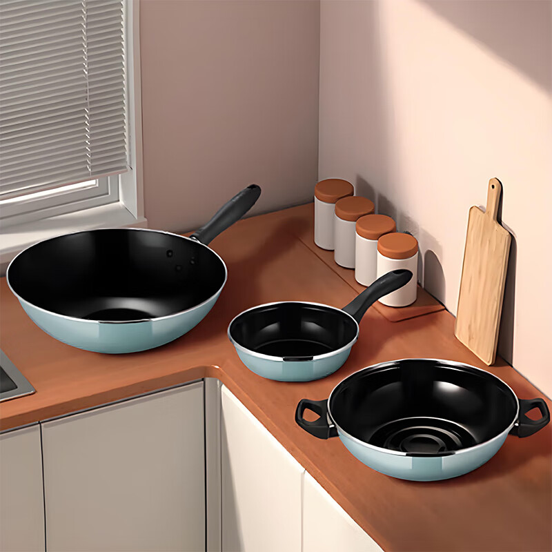 苏泊尔SUPOR多功能不粘炒锅30cm大口径 智能控温 健康烹饪 高品质锅具