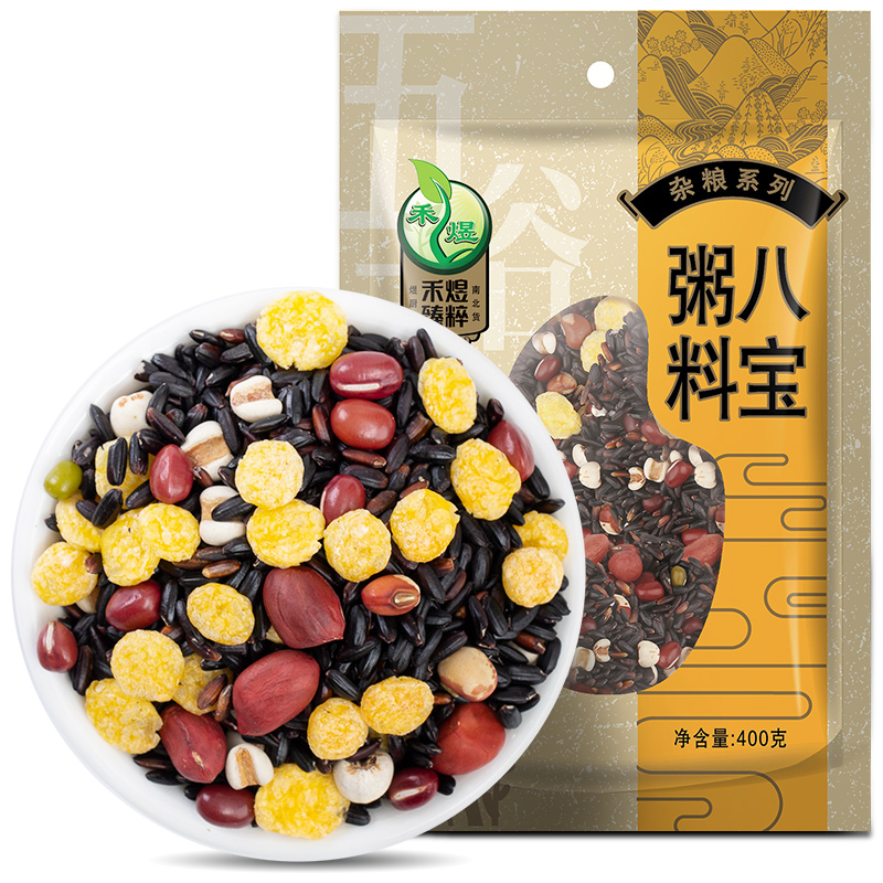 禾煜八宝粥料 400g 五谷杂粮 腊八粥 腊八节 粮油粗粮 早餐粥料 国产食品高清大图