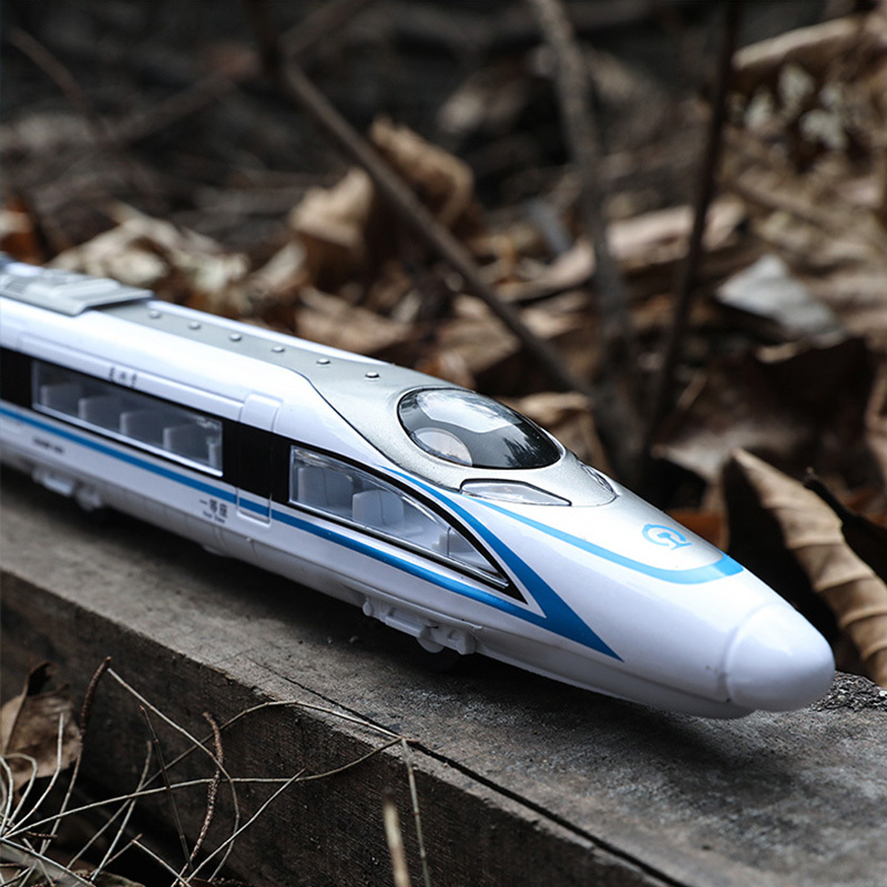 复兴号高铁仿真模型儿童合金火车轨道地铁动车汽车声光玩具车男孩