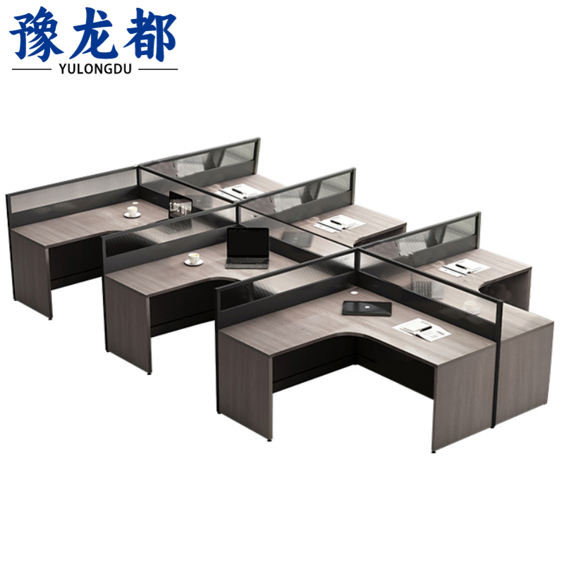 豫龙都屏风工位干字型张