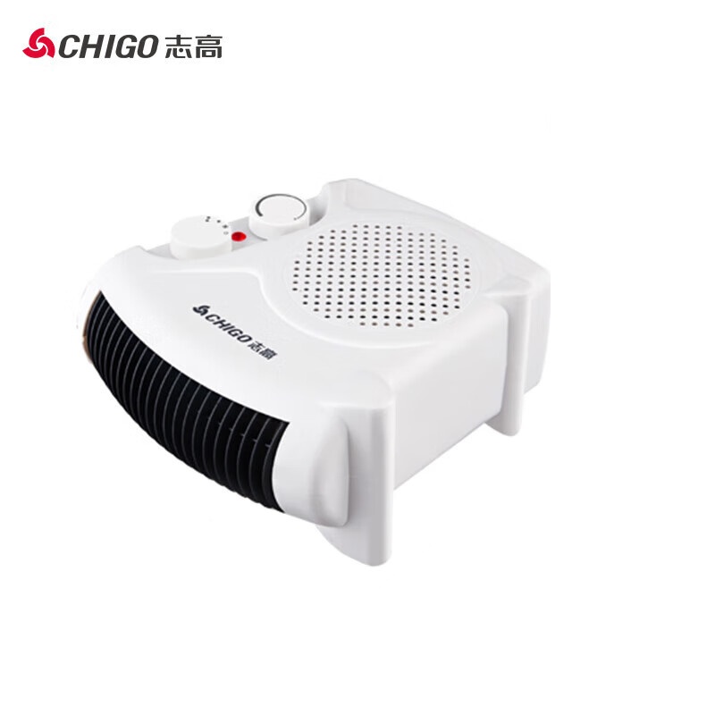 志高(CHIGO) 取暖器电暖器办公室卧室家用迷你便携式立卧两用双温控款【2000W即开即热】ZNB-180白色