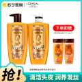 欧莱雅（LOREAL）精油润养洗护套装500ml*2+洗/护随机100ml*2