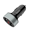 浩酷（HOCO)-Z26车载充电器点烟器一拖二 双USB口2.1A数显 12v/24v通用 黑色