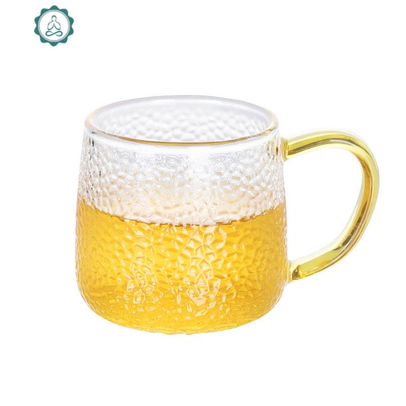 玻璃杯家用轻奢水杯套装客厅带把牛奶杯泡茶杯ins杯子简约 封后 托盘+加厚贵妃杯6个+水杯架图片