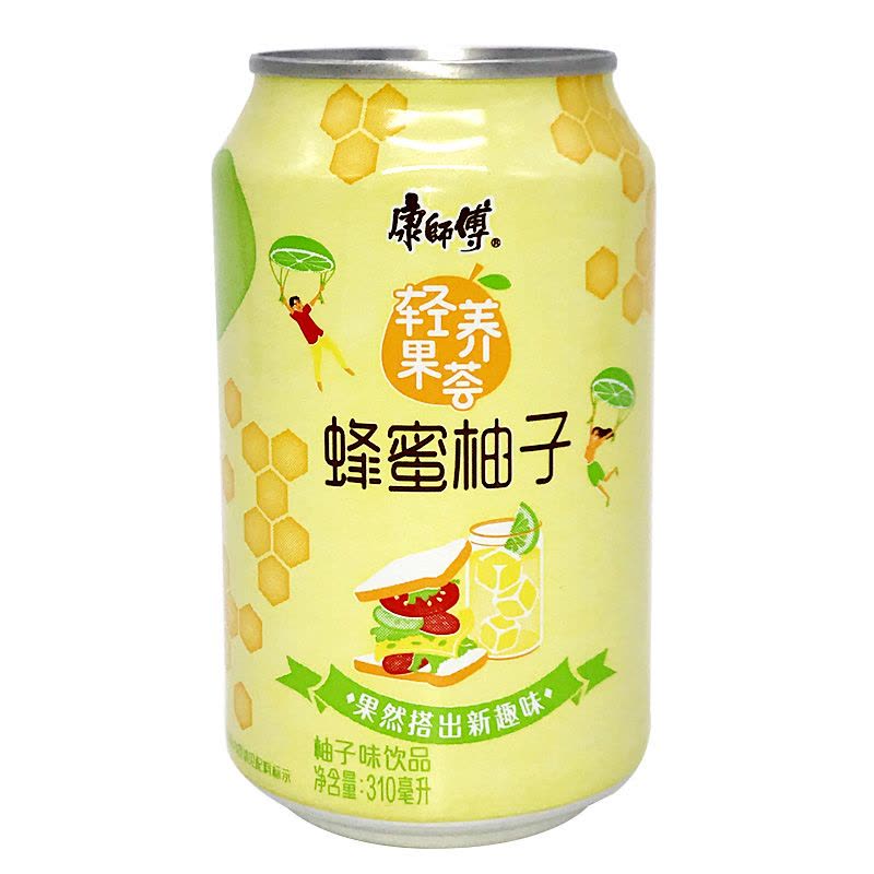 康师傅果汁饮料310ml*12罐装饮品冰红茶酸梅汤冰糖雪梨橙芒果水蜜桃口味随机12罐图片
