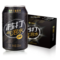 天地精华 苏打水饮料 气泡水原味330ml*20瓶 汽水 0糖0脂0卡饮料整箱装 可调酒含气饮用水