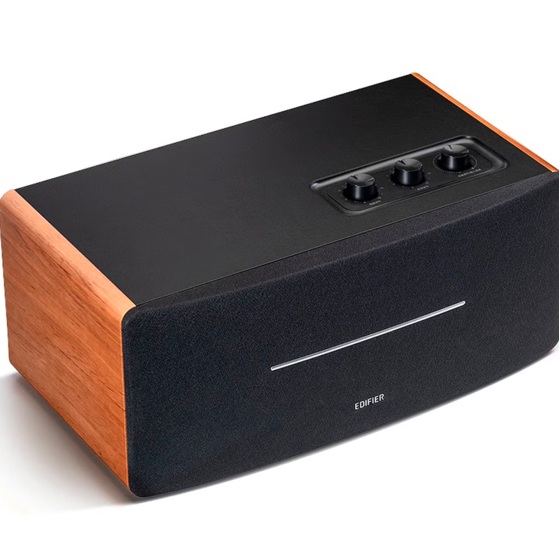 漫步者D12 2.0声道 一体式桌面立体声音响音箱 木质电脑音响蓝牙音箱高清大图