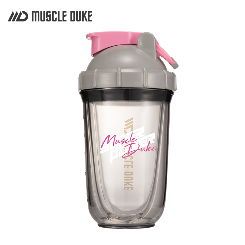 摇摇杯健身蛋白质粉摇杯水杯运动冲泡耐摔食品级杯子-灰色/4208高清大图