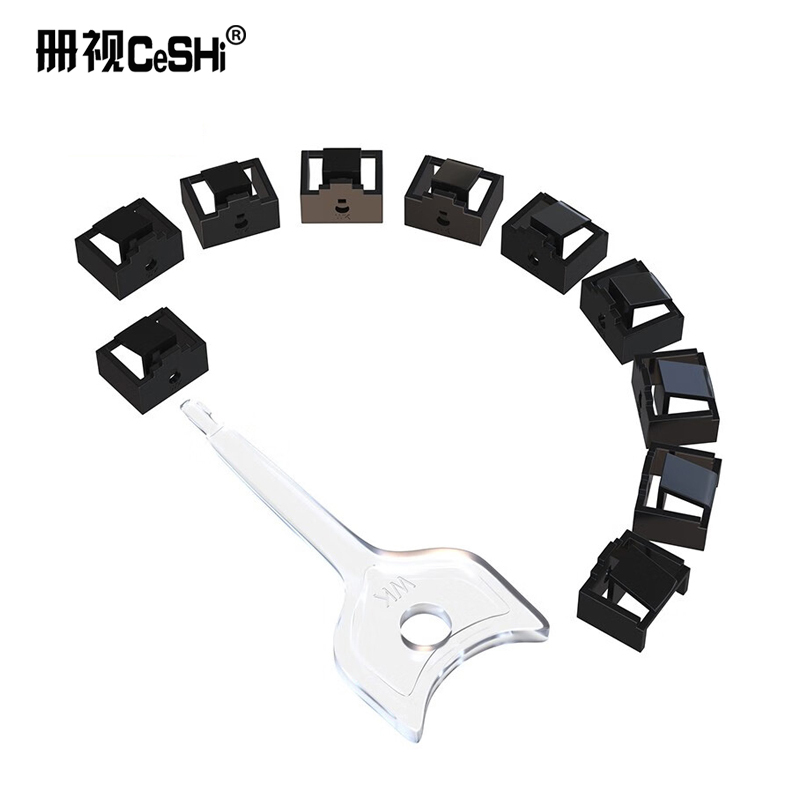 网口封堵器rj45电脑交换机网线口保护可拆卸黑色内嵌式网口锁高清大图