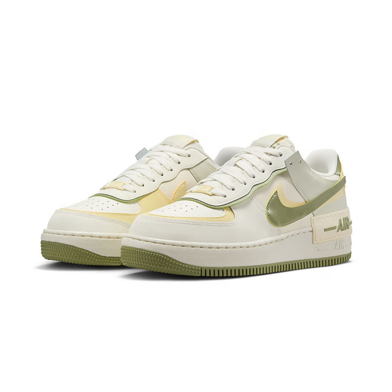 耐克女鞋Nike Air Force 1 AF1马卡龙白绿空军一号板鞋FN6335-101