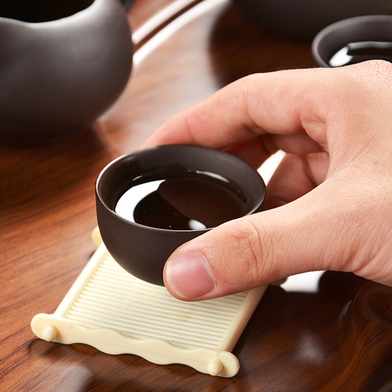 尚帝(shangdi)整套茶具紫砂功夫茶具套装茶壶茶杯科技木茶盘自动加水 压板招财金蟾圣龙紫砂带电热炉套装