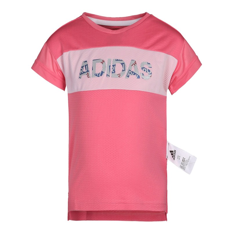 adidas kids 阿迪达斯 LG SS TEE 女小童 小童短袖上衣 CV5398