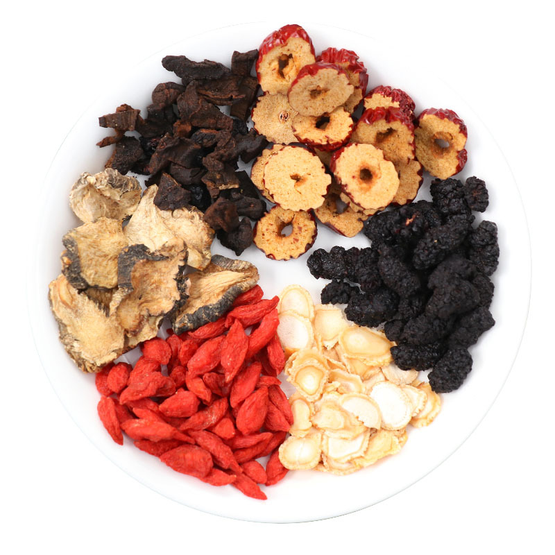 滋宁人参五宝茶玛咖黄精人参枸杞桑葚红枣保健茶男人茶300g盒25gx12袋