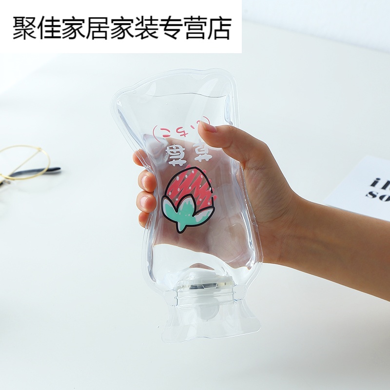 家柏饰(CORATED)冬季热水袋女注水暧水袋学生宿舍透明迷你随身保暖小号暧手宝高清大图