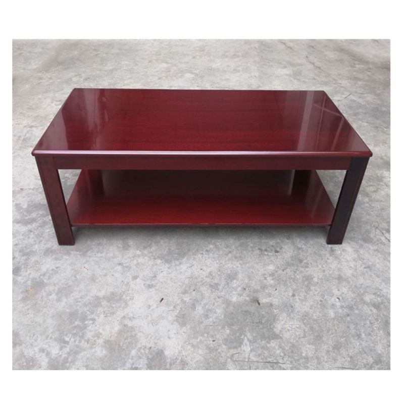 依诗幕红胡桃色办公室茶几桌客厅简约现代100x50x45cm