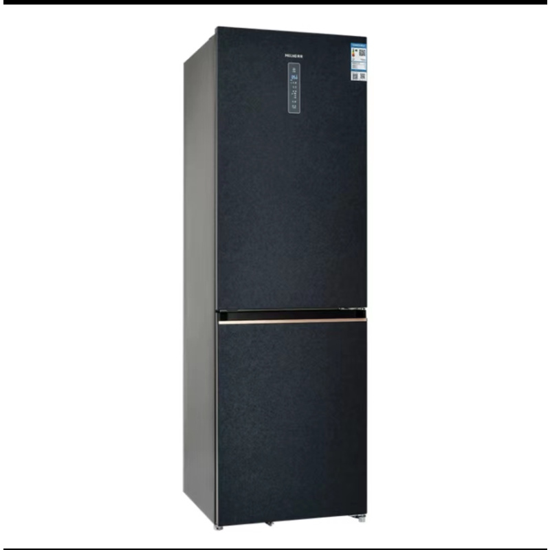 美菱401l两门超薄嵌入式冰箱bcd401wpbt墨玉锦