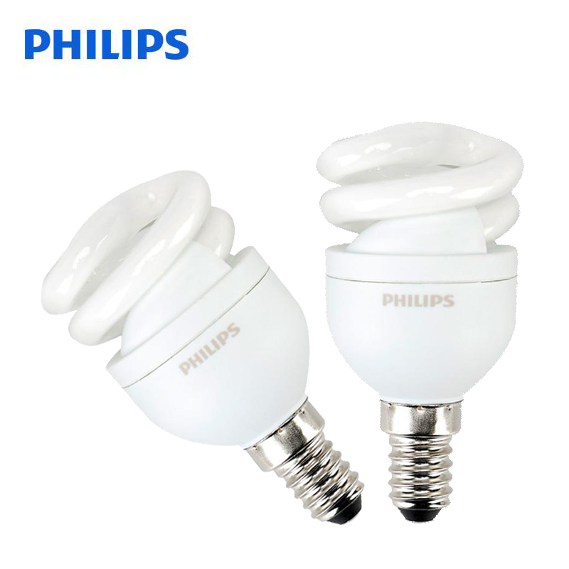 飞利浦(Philips) 5W E14 TORNAD螺旋标准节能灯泡 6500K白光 48只/箱 (箱)高清大图
