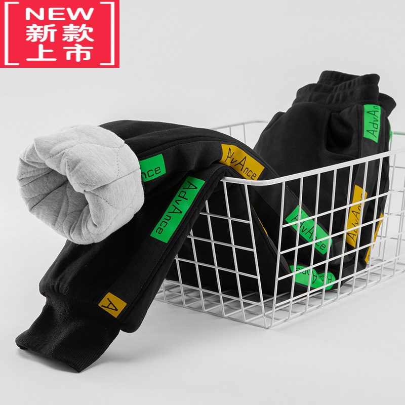 可莉允男童加棉裤加绒加厚裤子冬季外穿儿童三层夹棉大童一条过冬保暖裤